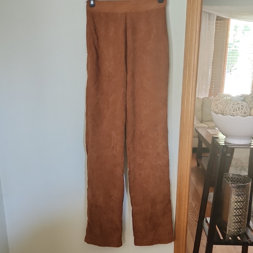 SHEIN Tan Wide Leg Pants
